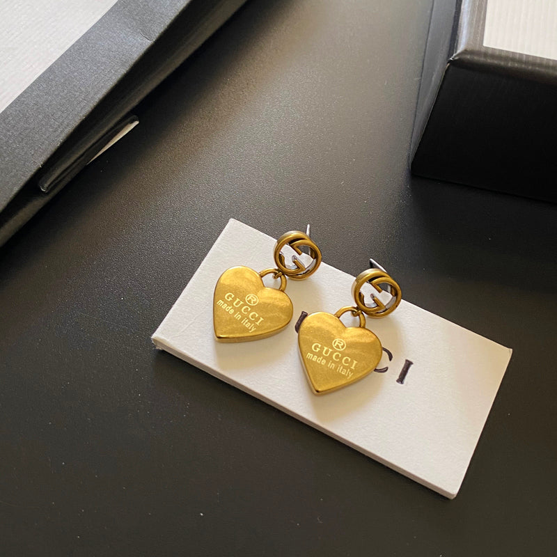 Vintage Heart Shape Earrings