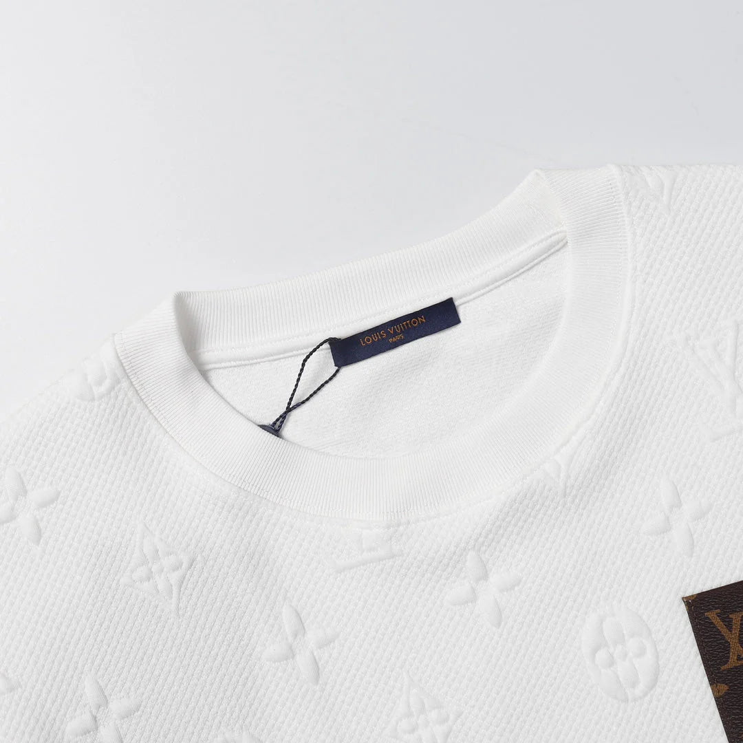 0617 New jacquard pocket T-shirt