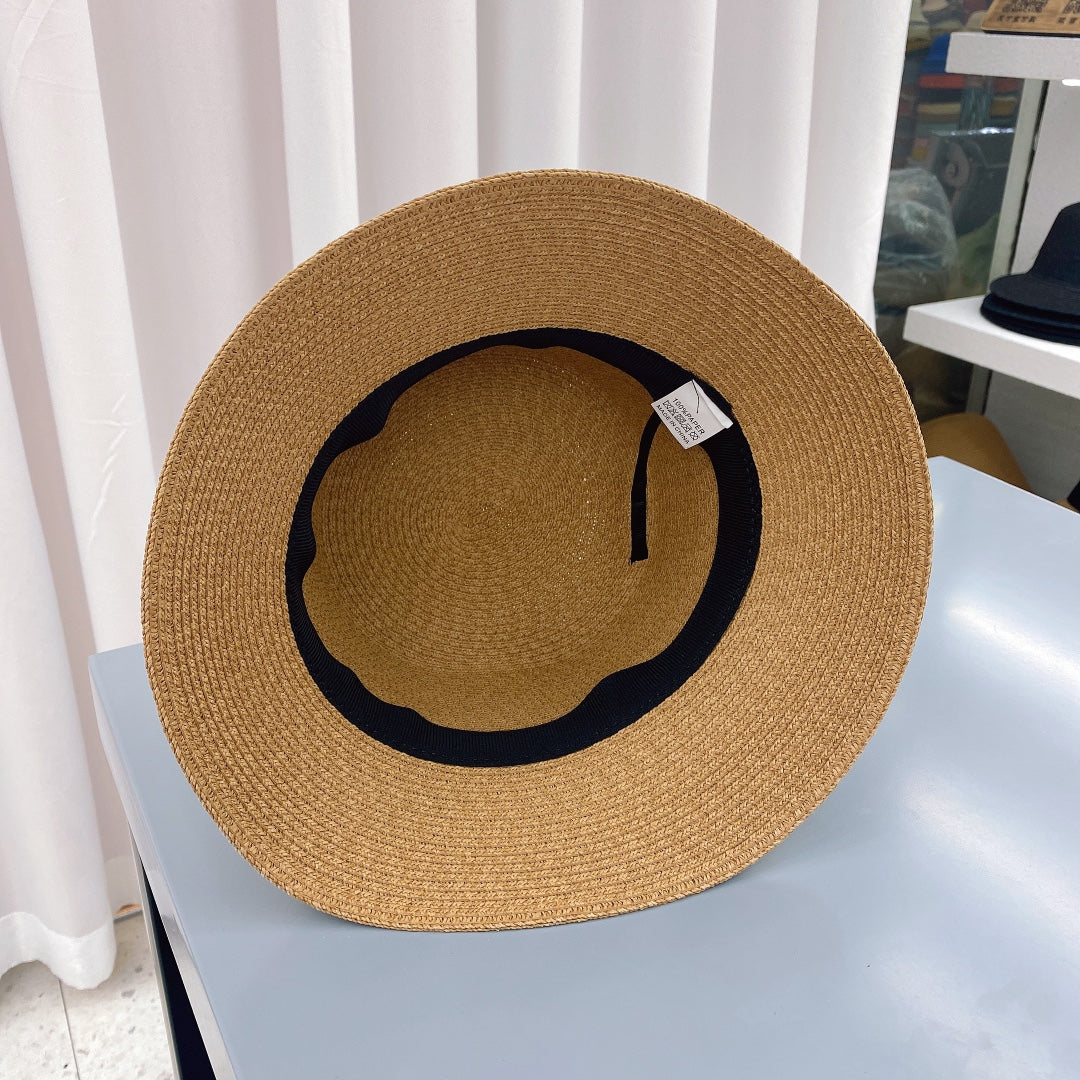 Webbing Straw Bucket Hat