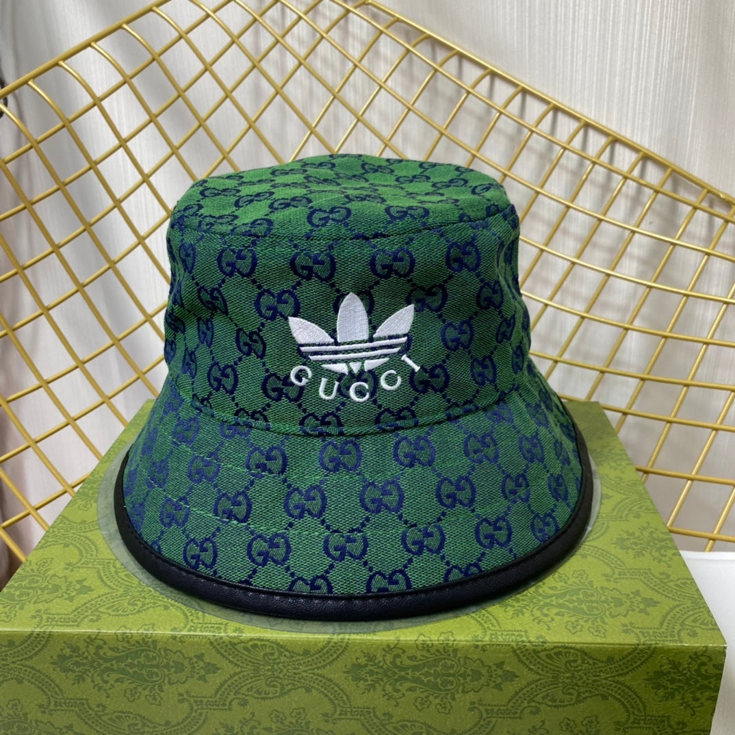 Joint Monogram Embroidered Bucket Hat