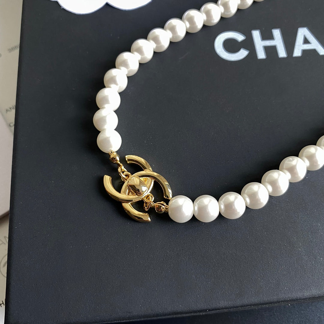 Double C Pearl Bracelet