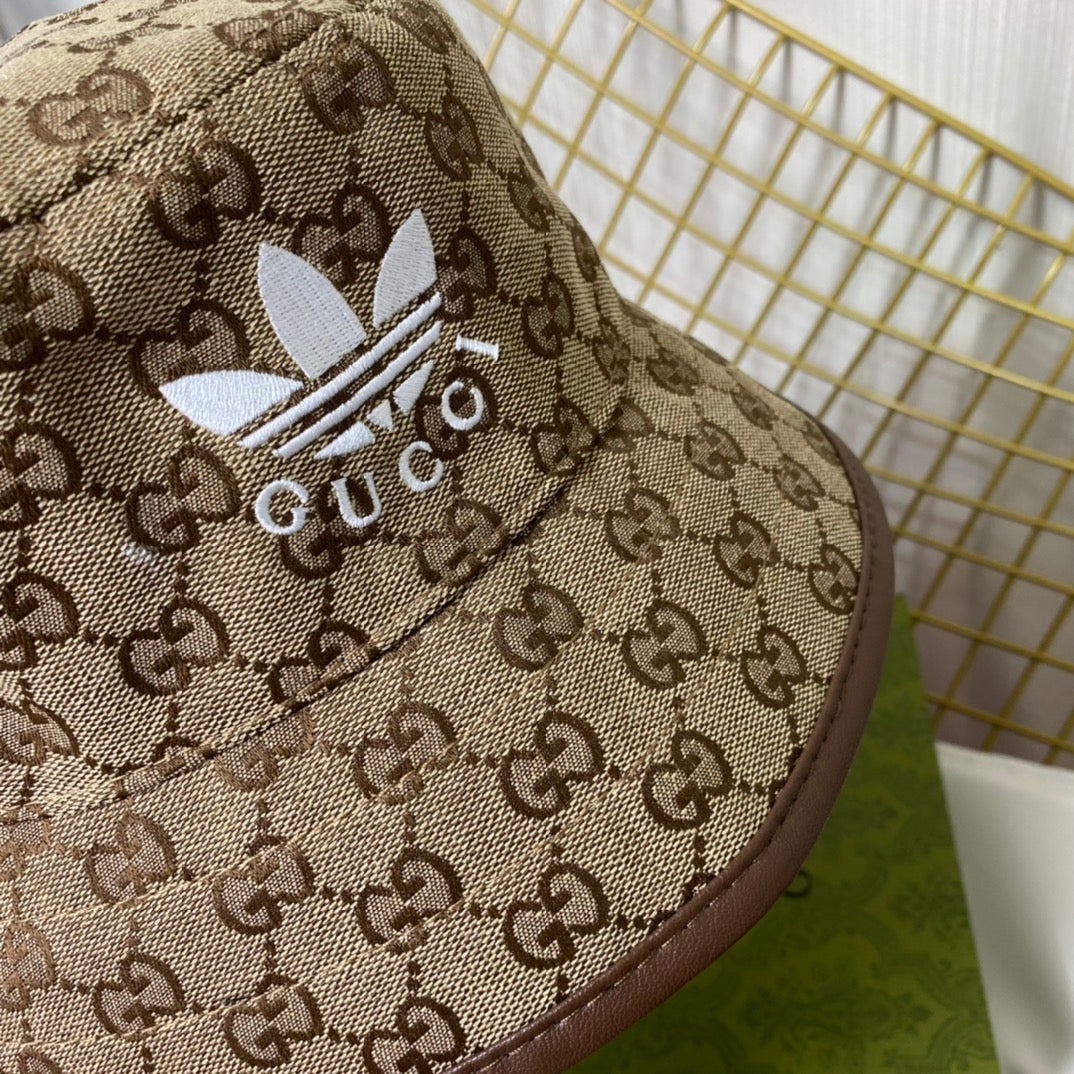 Joint Monogram Embroidered Bucket Hat