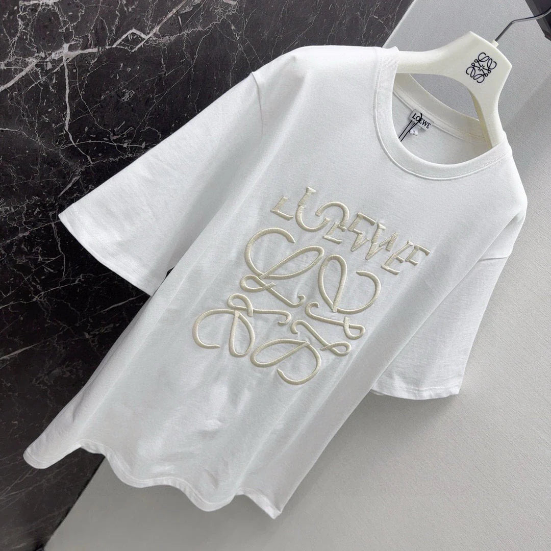 New Irregular Letter Embroidered T-shirt