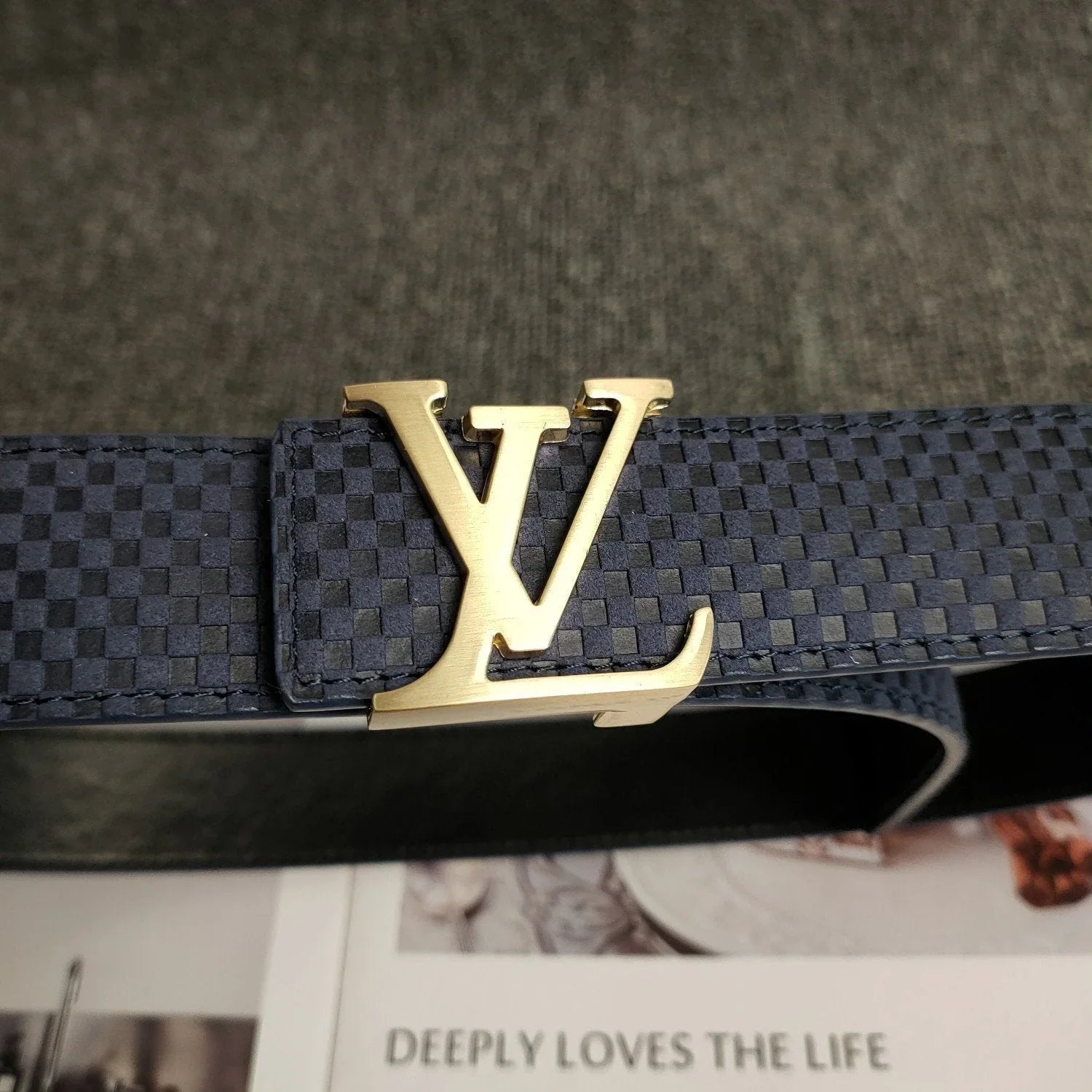 3 Colors Luxury Blue Leather Belt