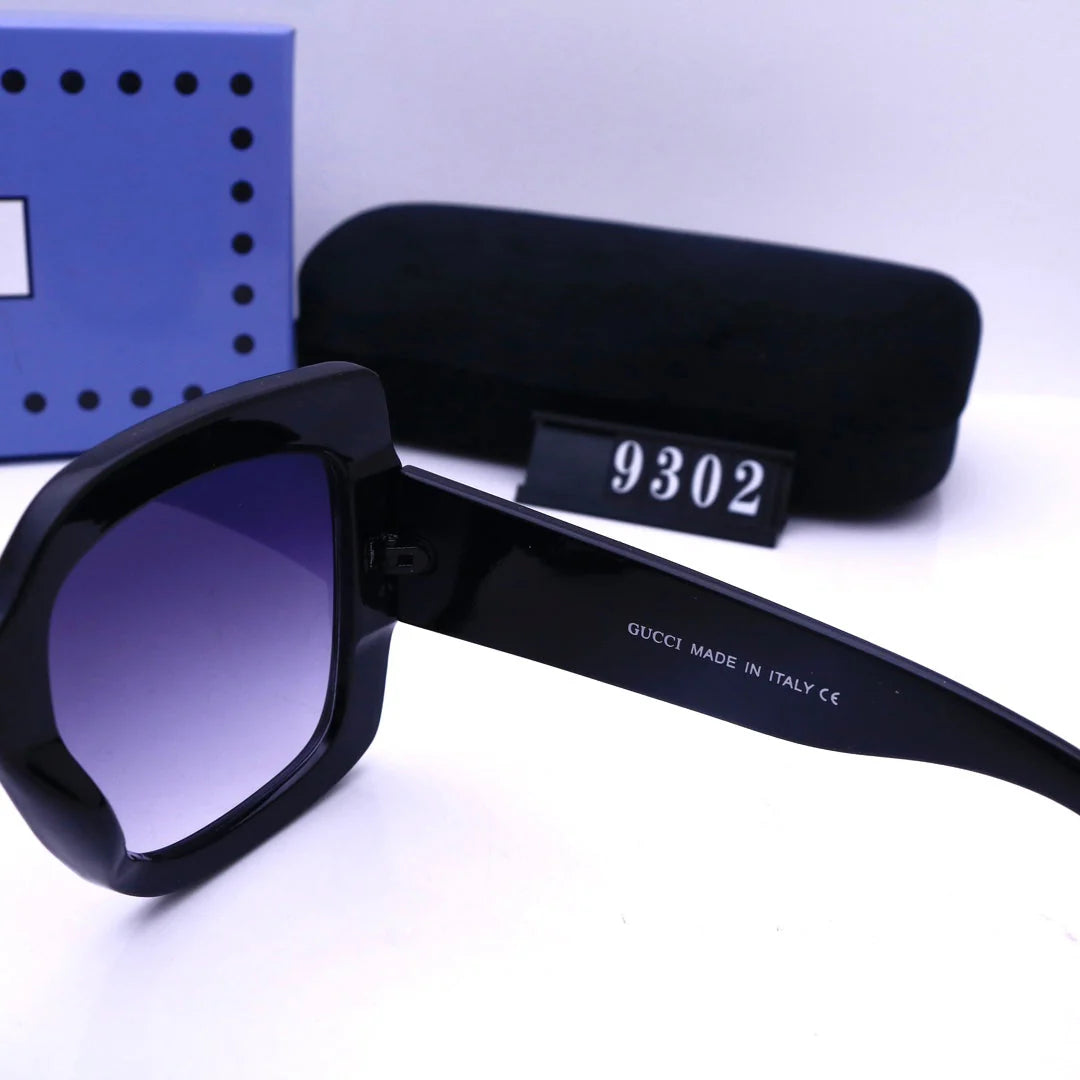 color block square sunglasses