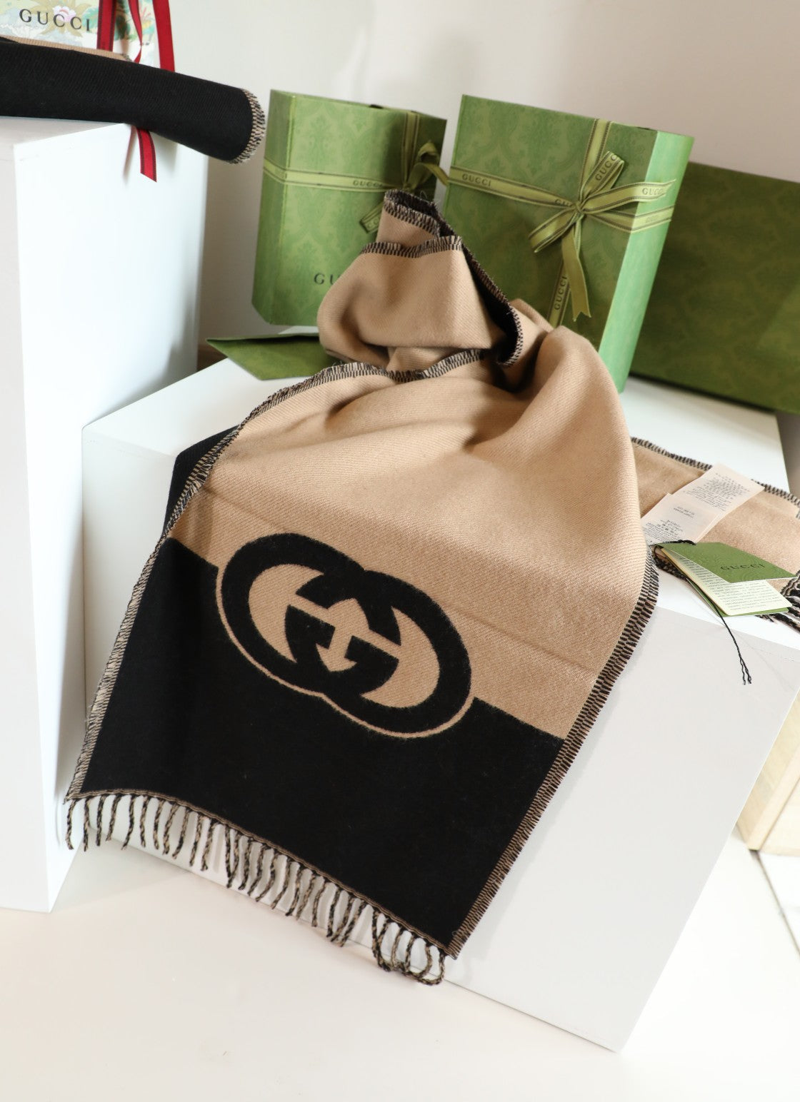 Interlocking G Wool Scarf