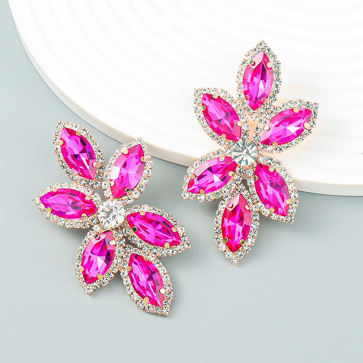 Sparkling Diamond Leaf Dinner Party Earrings