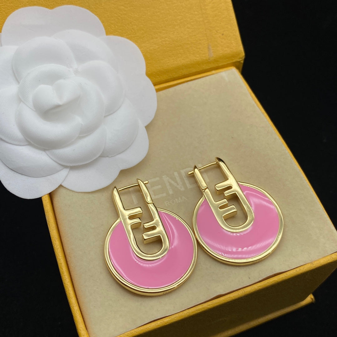 Elegant Pink Drop Earrings