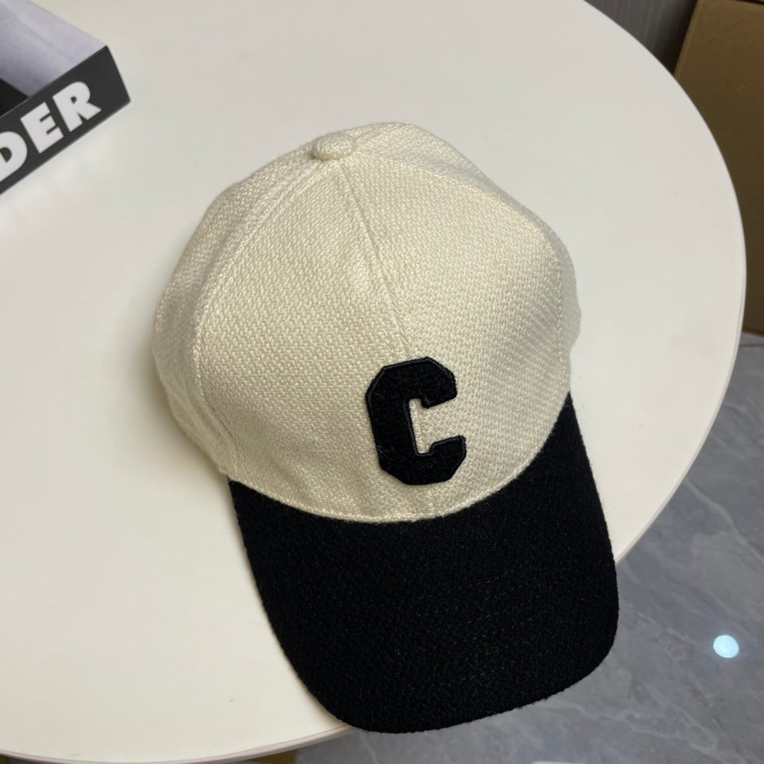 New C Letter Embroidered Baseball Cap