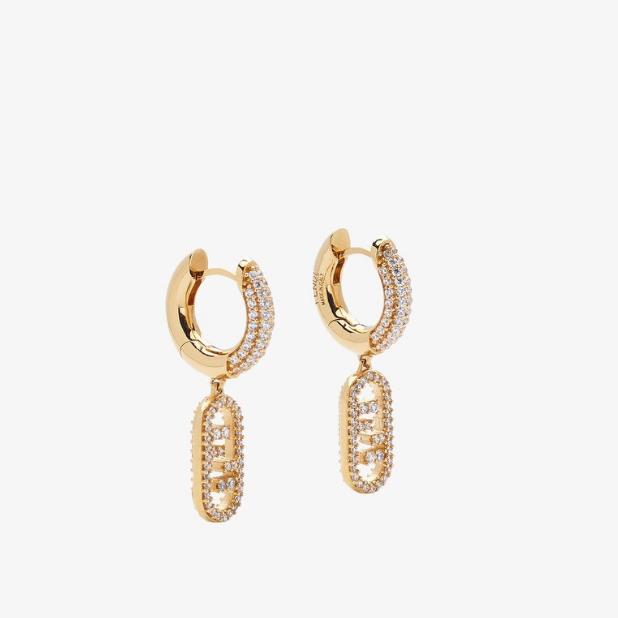 O'Lock Crystal Diamond Earrings