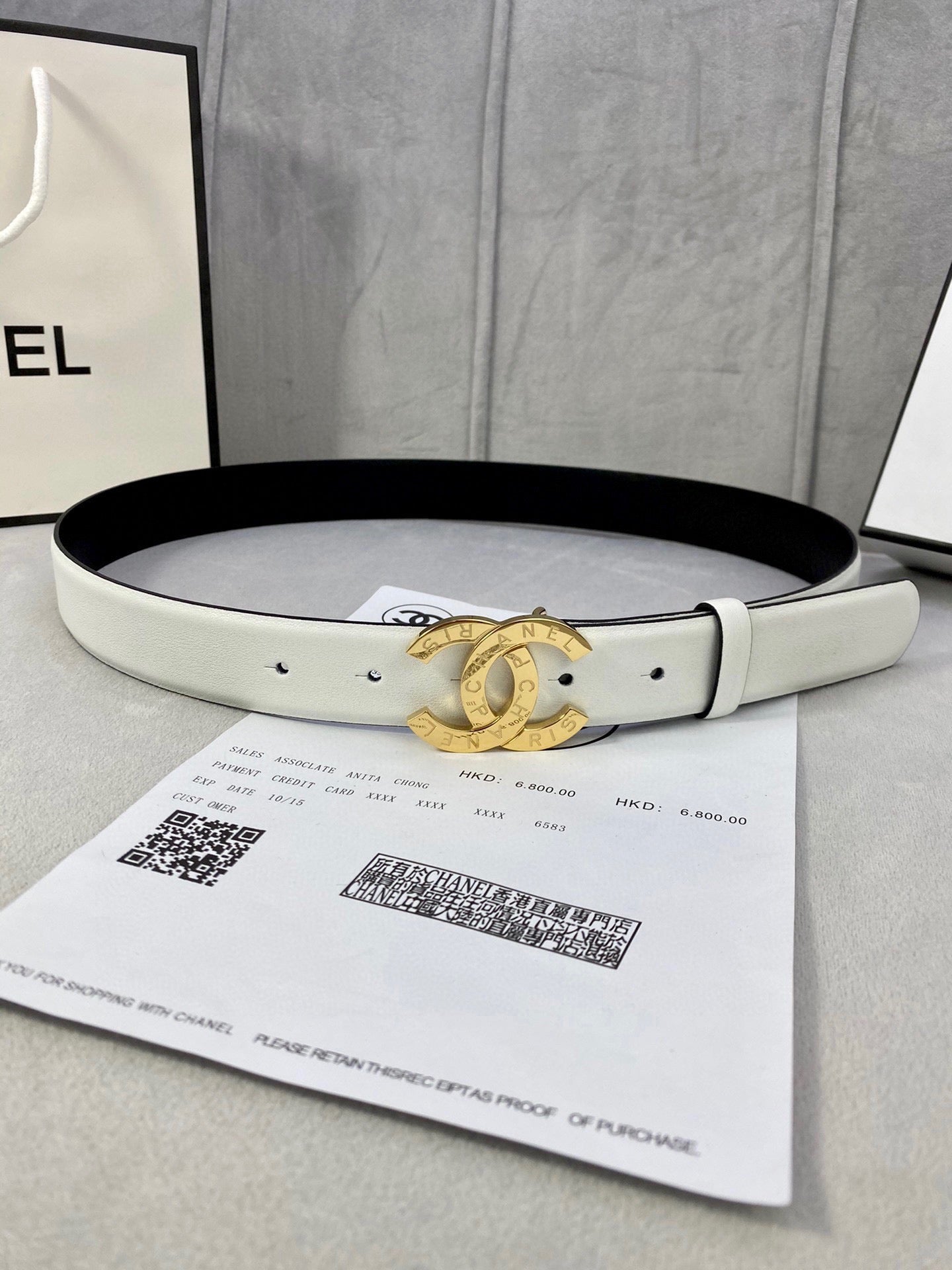 Imported soft calfskin belt with fine metal steel buckle. 3.0cm