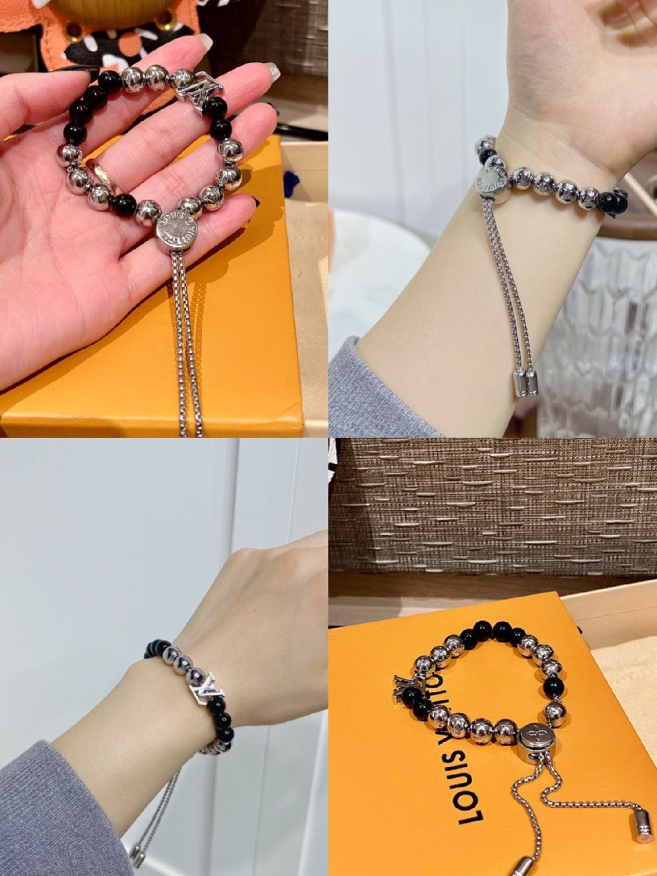 Fashionable Unisex Bead Drawstring Bracelet