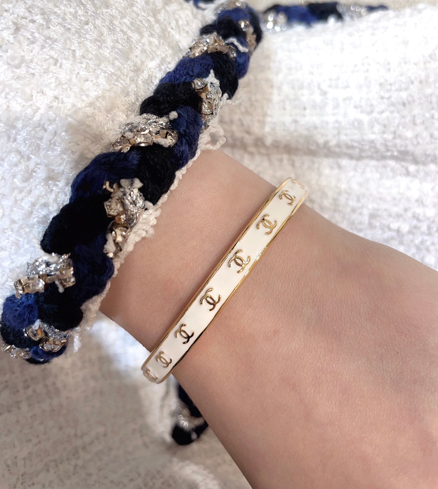 Luxury Enamel Open Bracelet