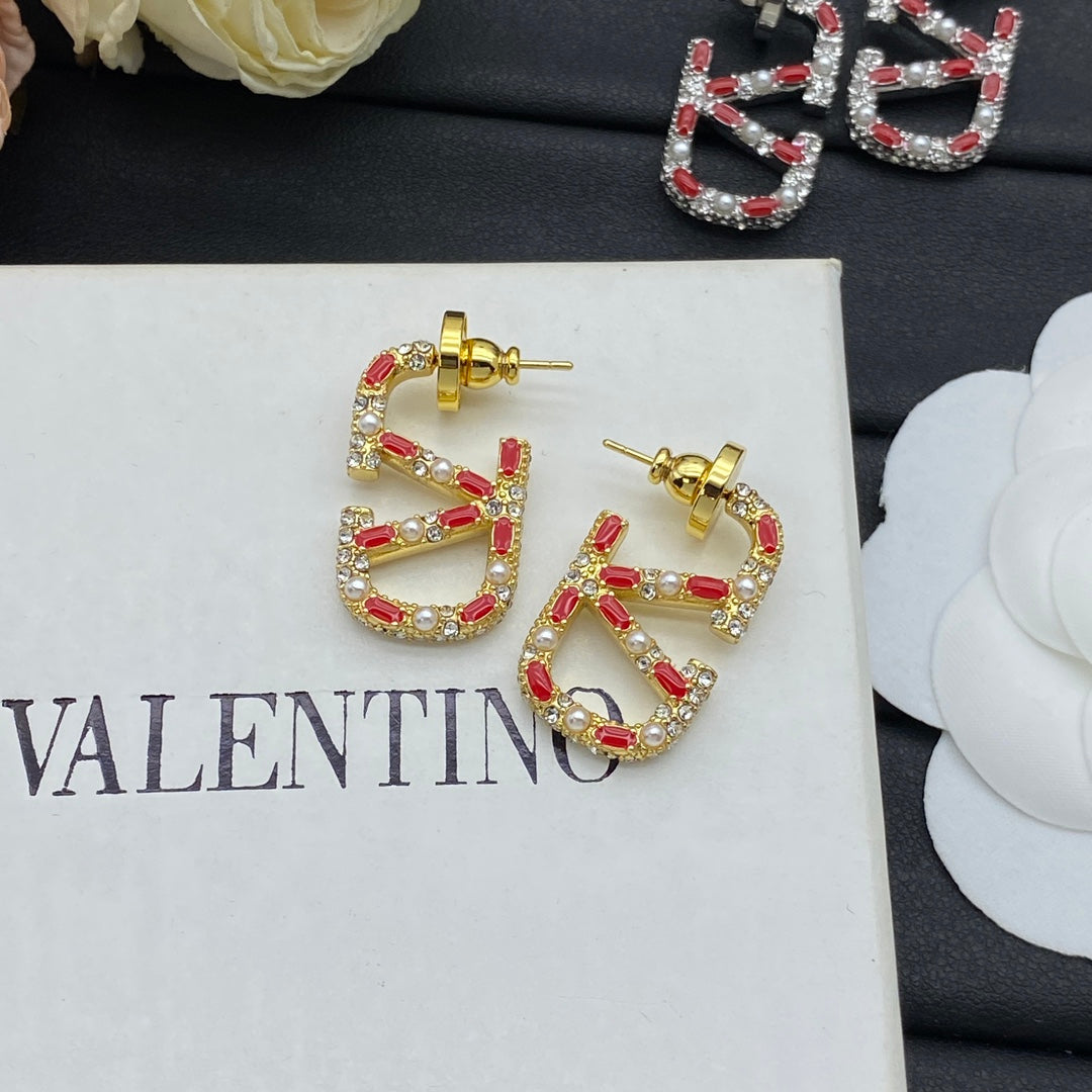 Vintage Gold Diamond Logo Jewelry Set