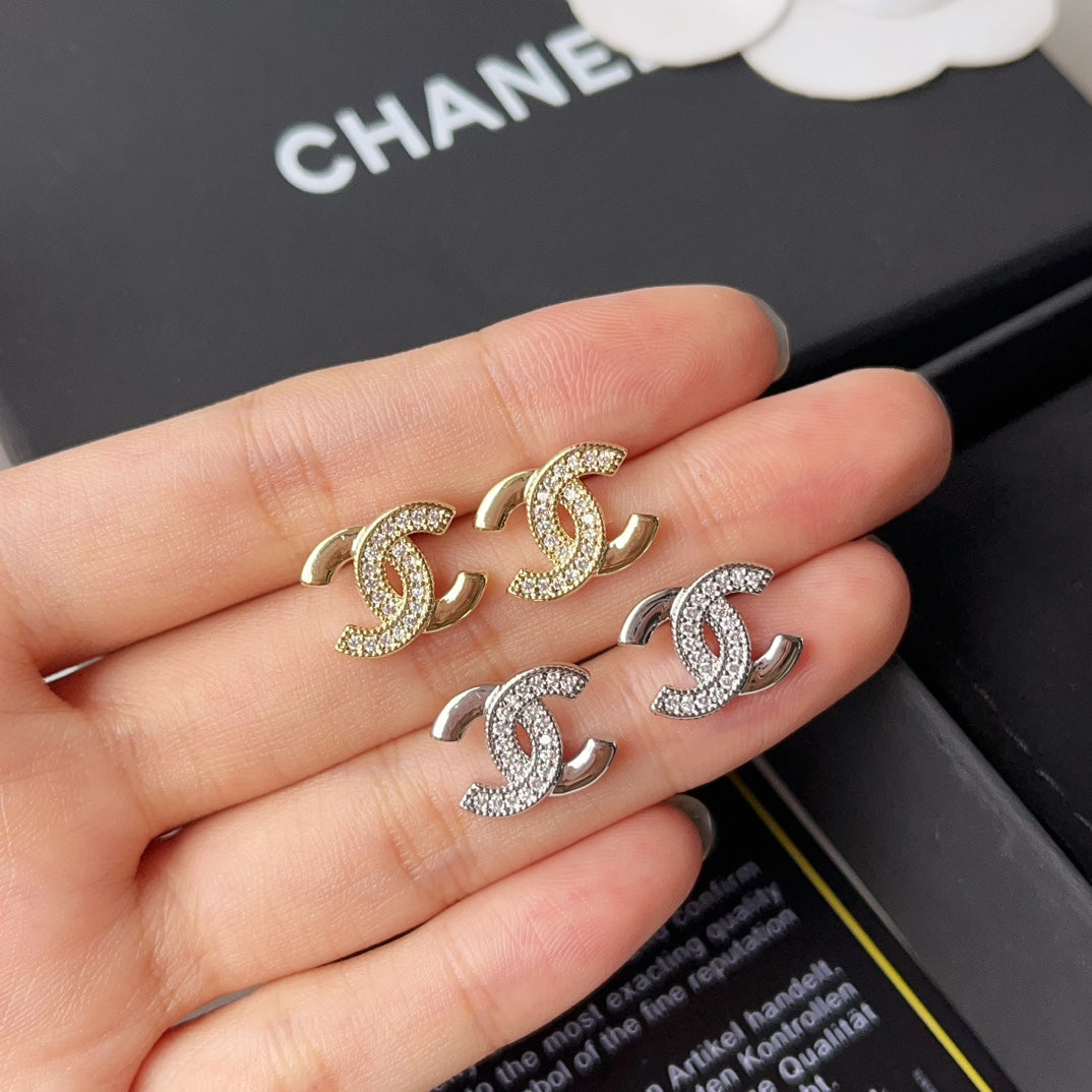 Mini Diamond Logo Luxury Earrings