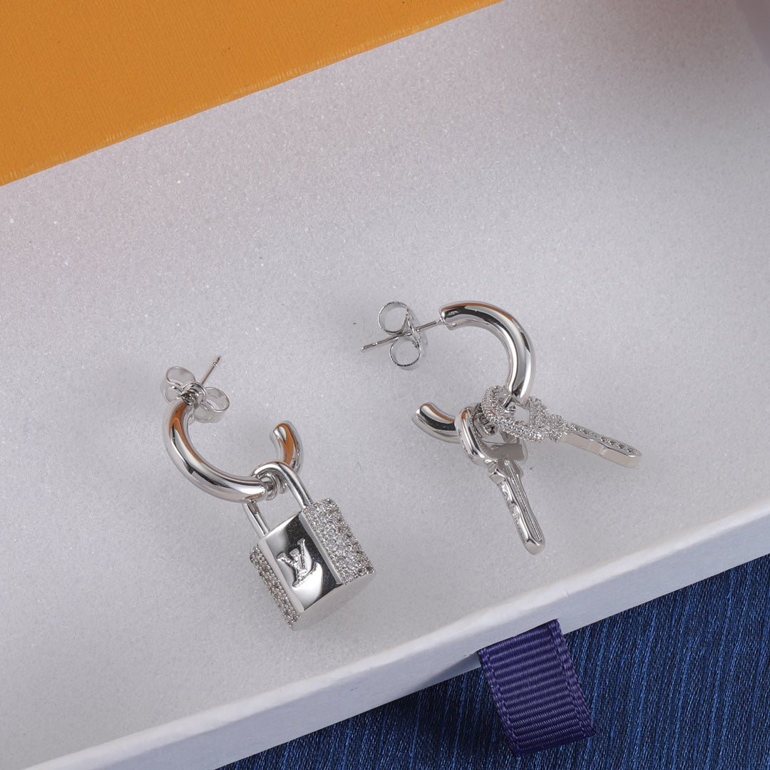 Fashion Padlock Earrings