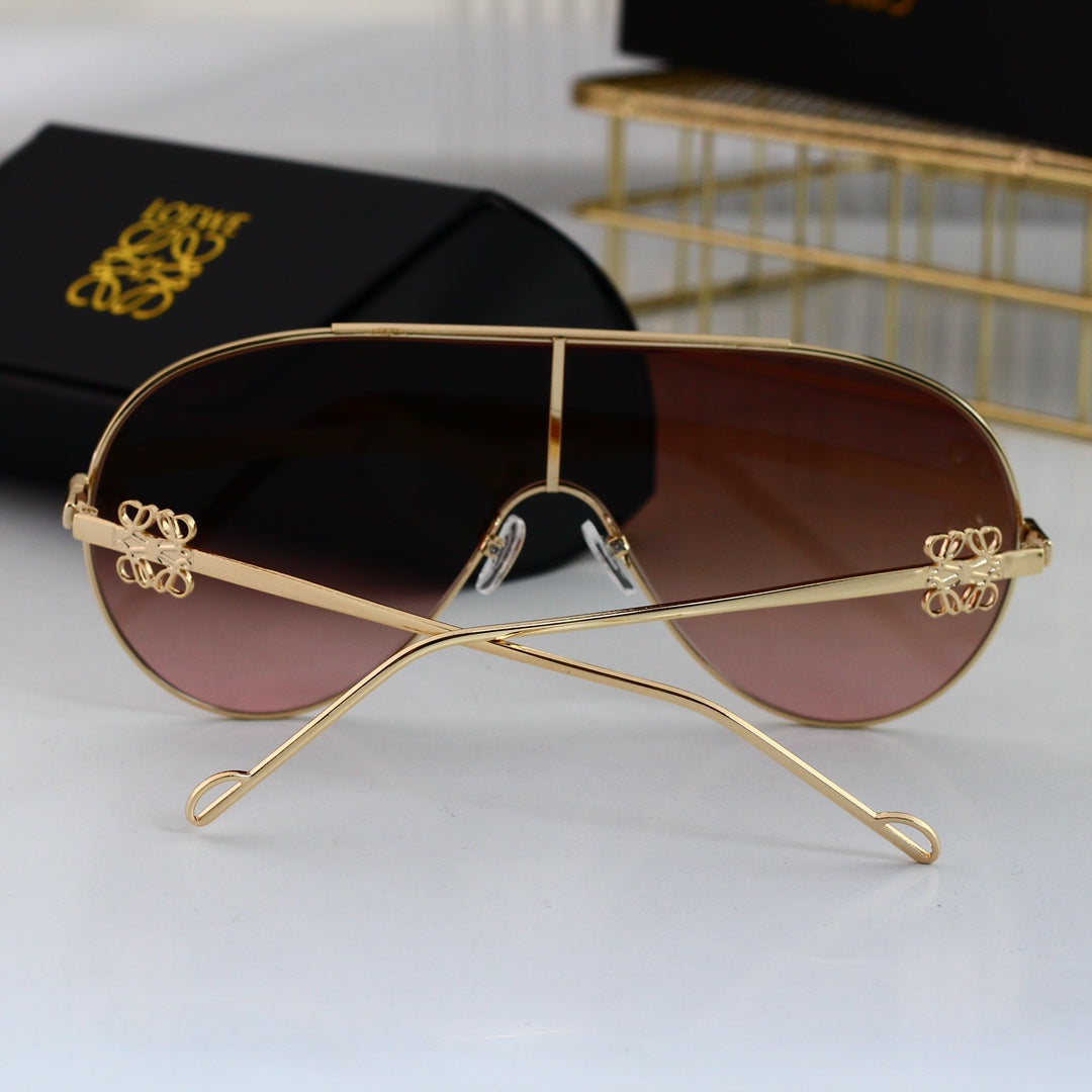 Oval round frame sunglasses