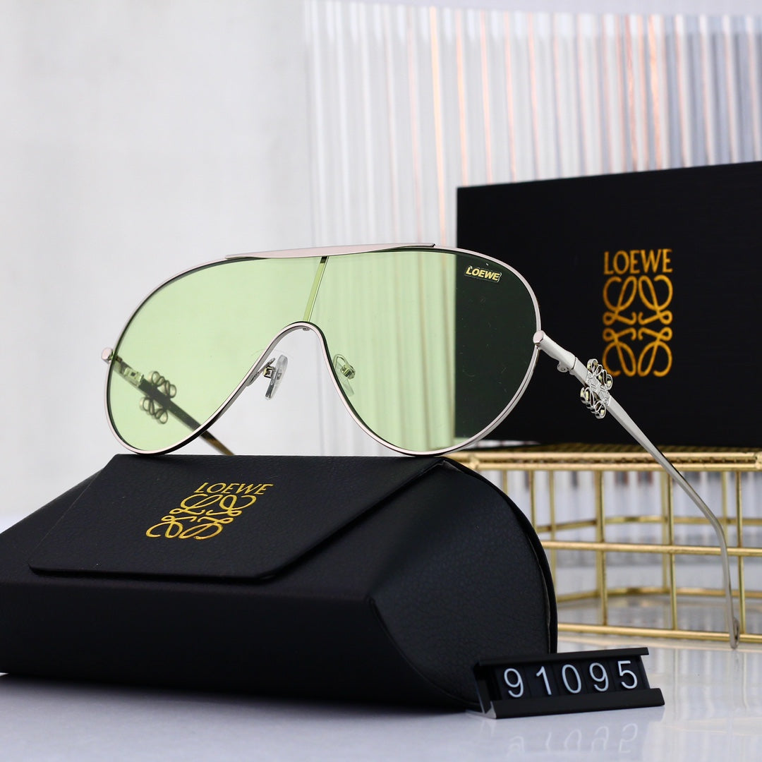 Oval round frame sunglasses