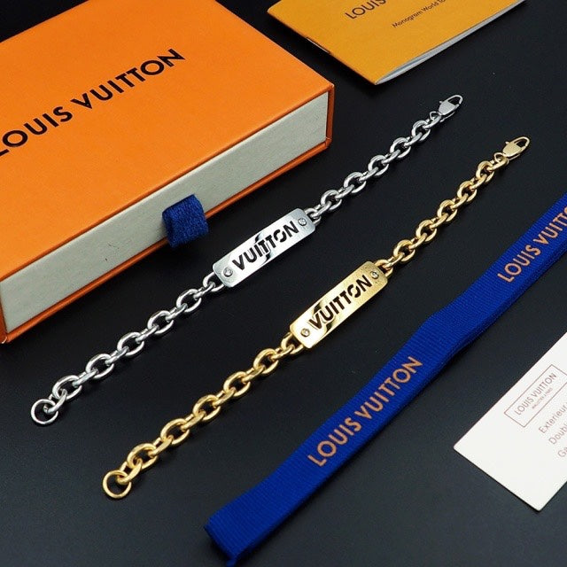 Fashion ID Engraving Nameplate Bracelet