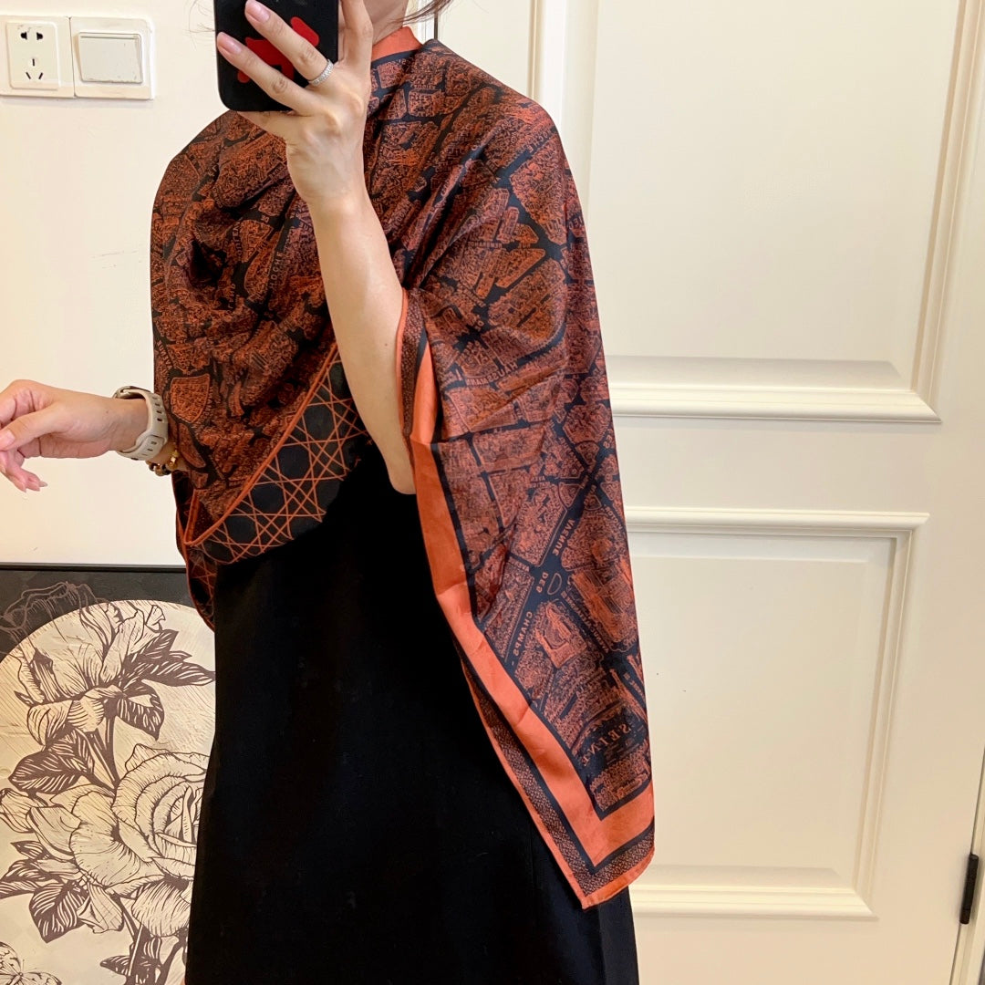 high end silk scarf  140 series 70*180cm