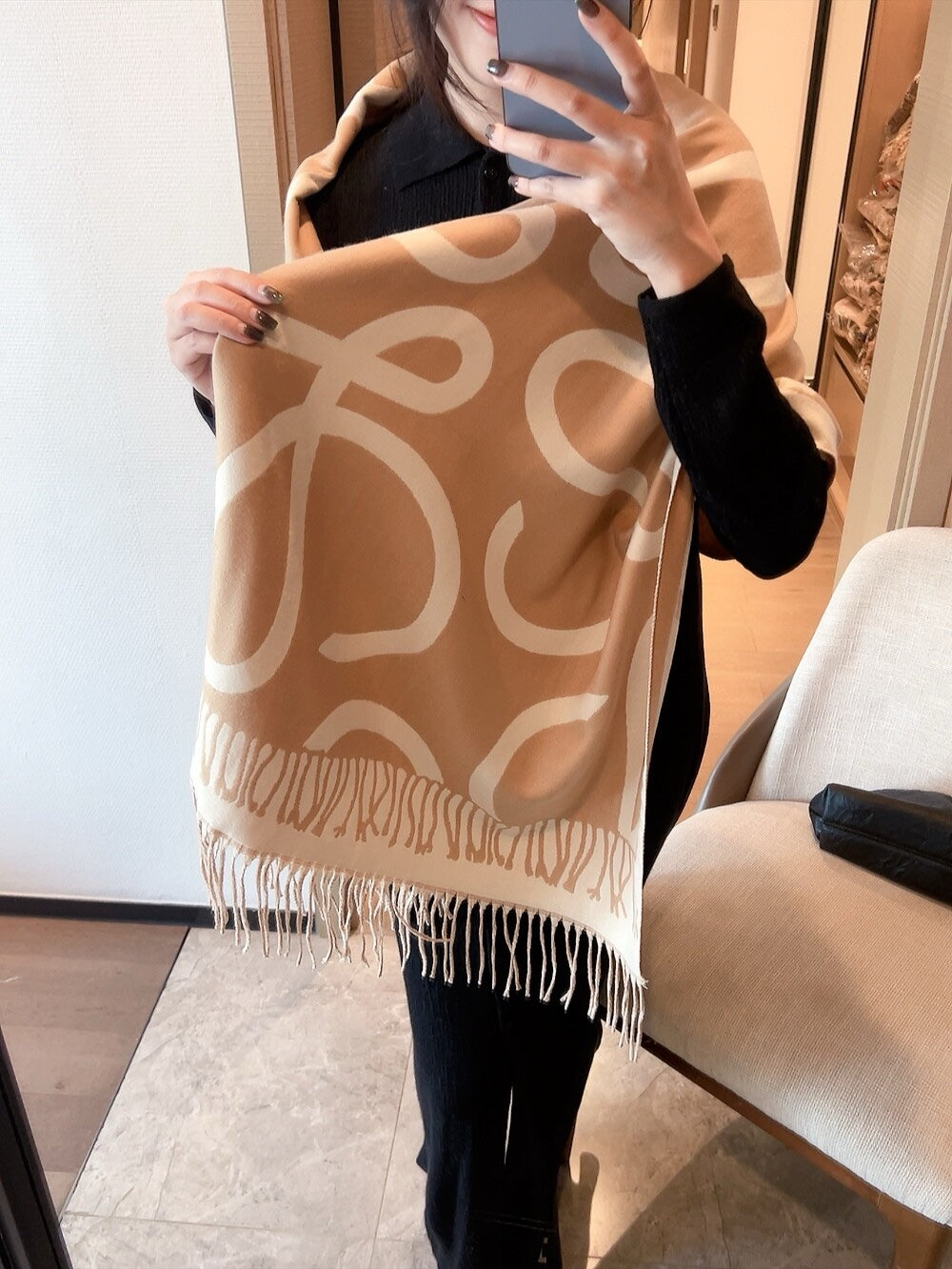 100% wool scarf  50*180cm