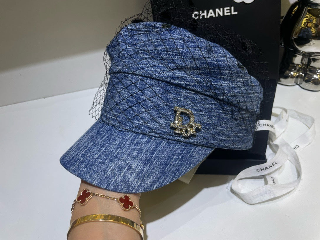 Fashion D Family Mesh Denim Army Hat