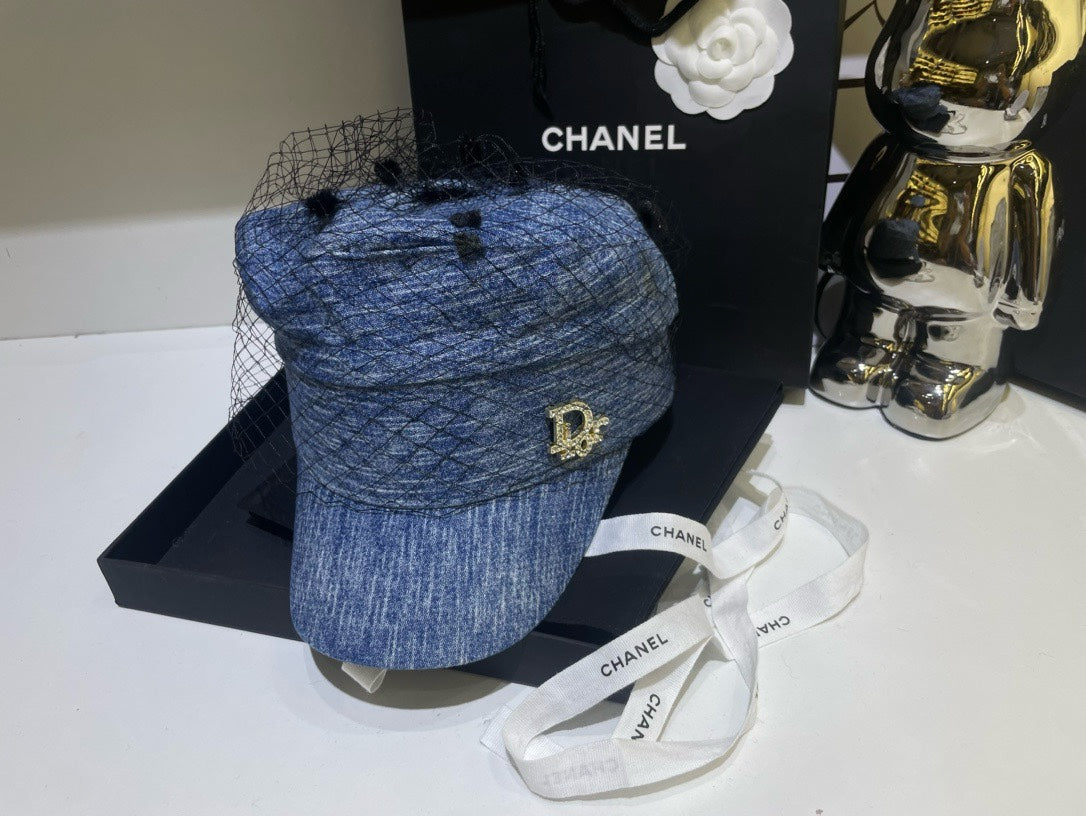 Fashion D Family Mesh Denim Army Hat