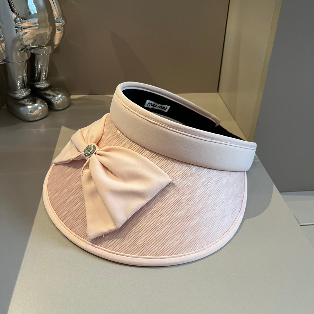 Fashion Bow Hollow Top Sun Hat