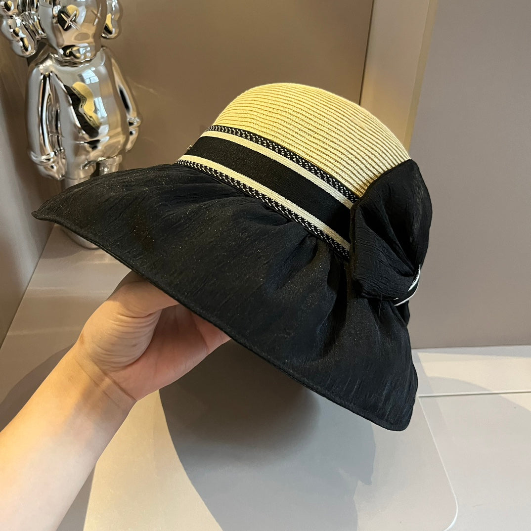 Two Colours Foldable Patchwork Hat